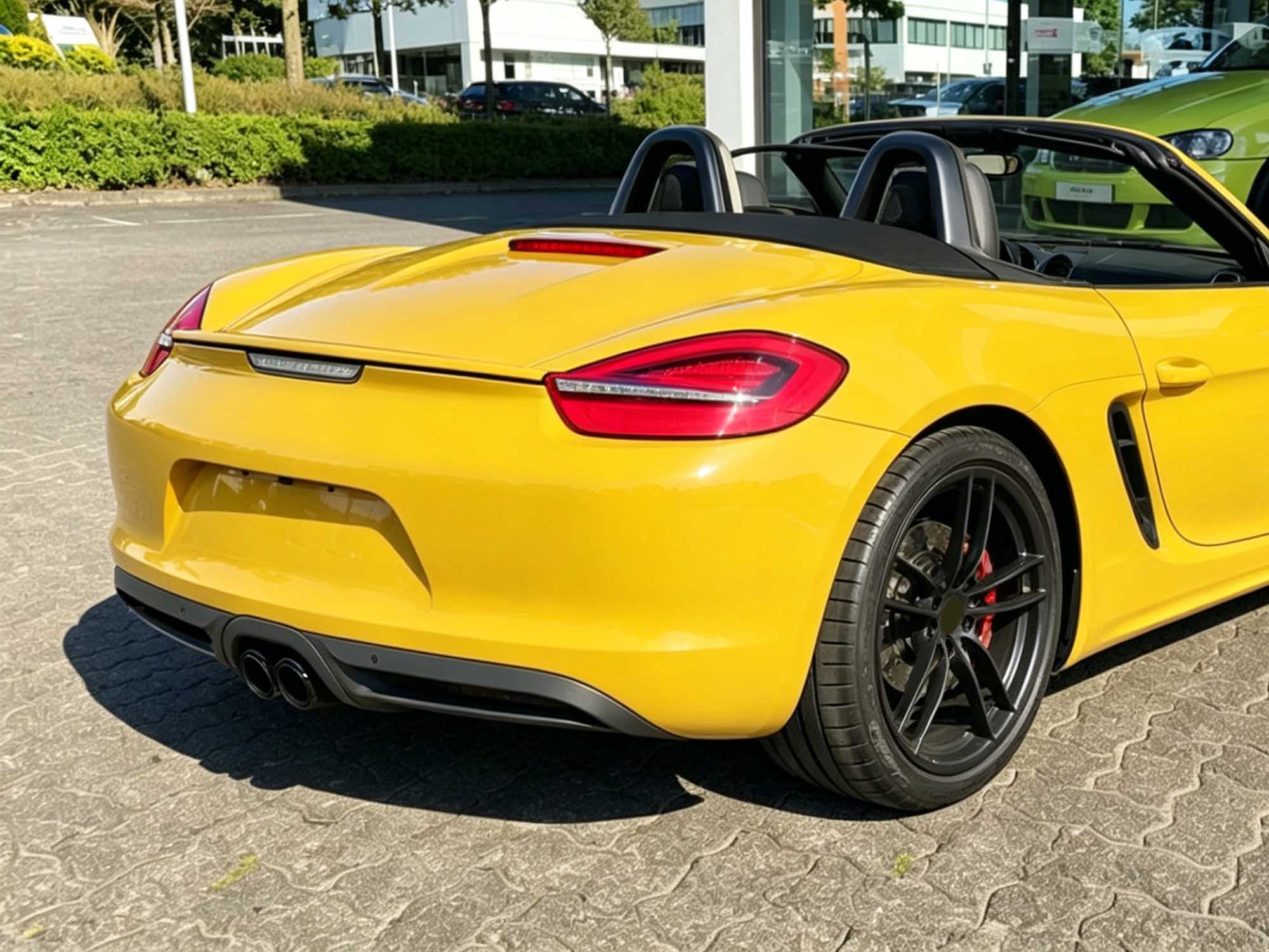 3-Layer Exhaust Tips Tailpipe Black for Porsche 981 Cayman Boxster 2013-2016 - Image 3