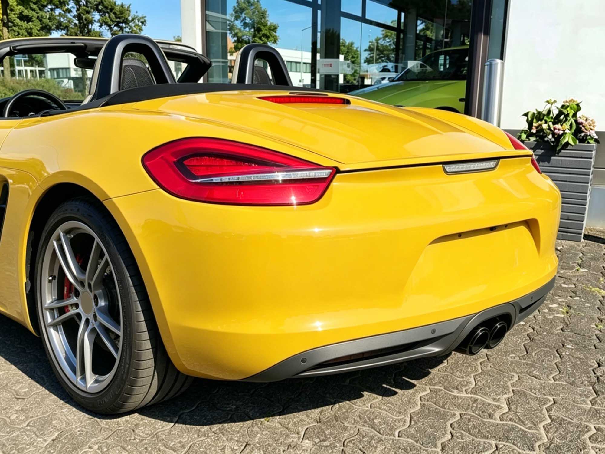 3-Layer Exhaust Tips Tailpipe Black for Porsche 981 Cayman Boxster 2013-2016 - Image 4