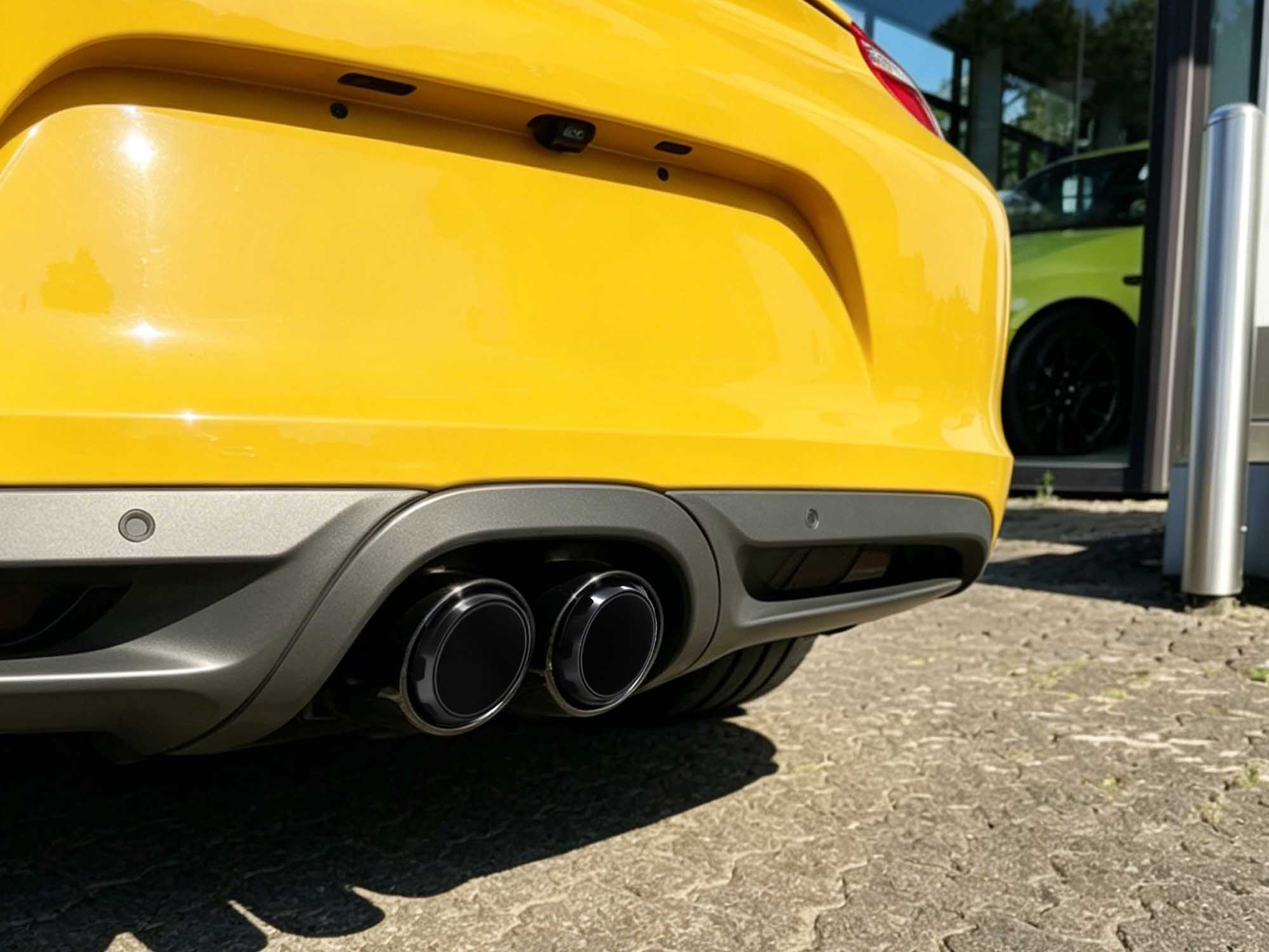 3-Layer Exhaust Tips Tailpipe Black for Porsche 981 Cayman Boxster 2013-2016 - Image 5