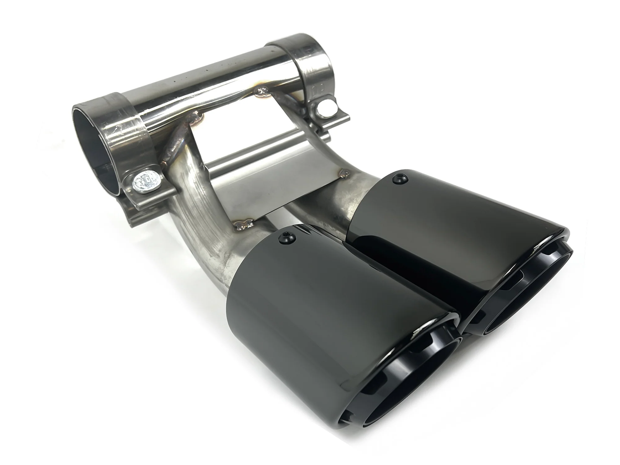 3-Layer Exhaust Tips Tailpipe Black for Porsche 981 Cayman Boxster 2013-2016 - Image 8