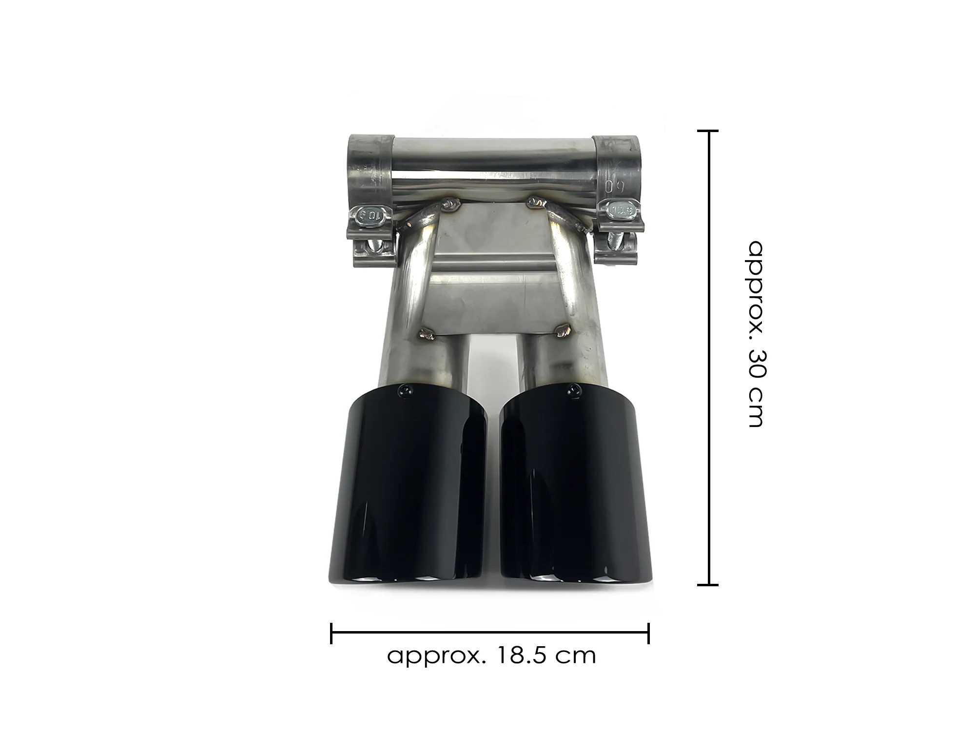 Black Exhaust Tips Tailpipe for Porsche 981 Cayman Boxster 2013-2016 et181 - Image 10
