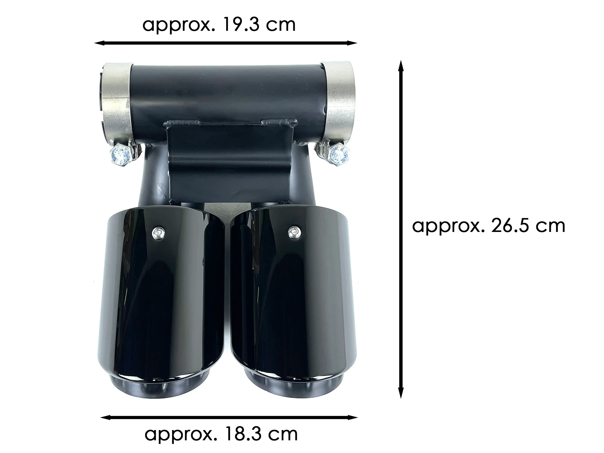 Black Exhaust Tips for Porsche 718 Cayman Boxster 982 2017-2023 - Image 10