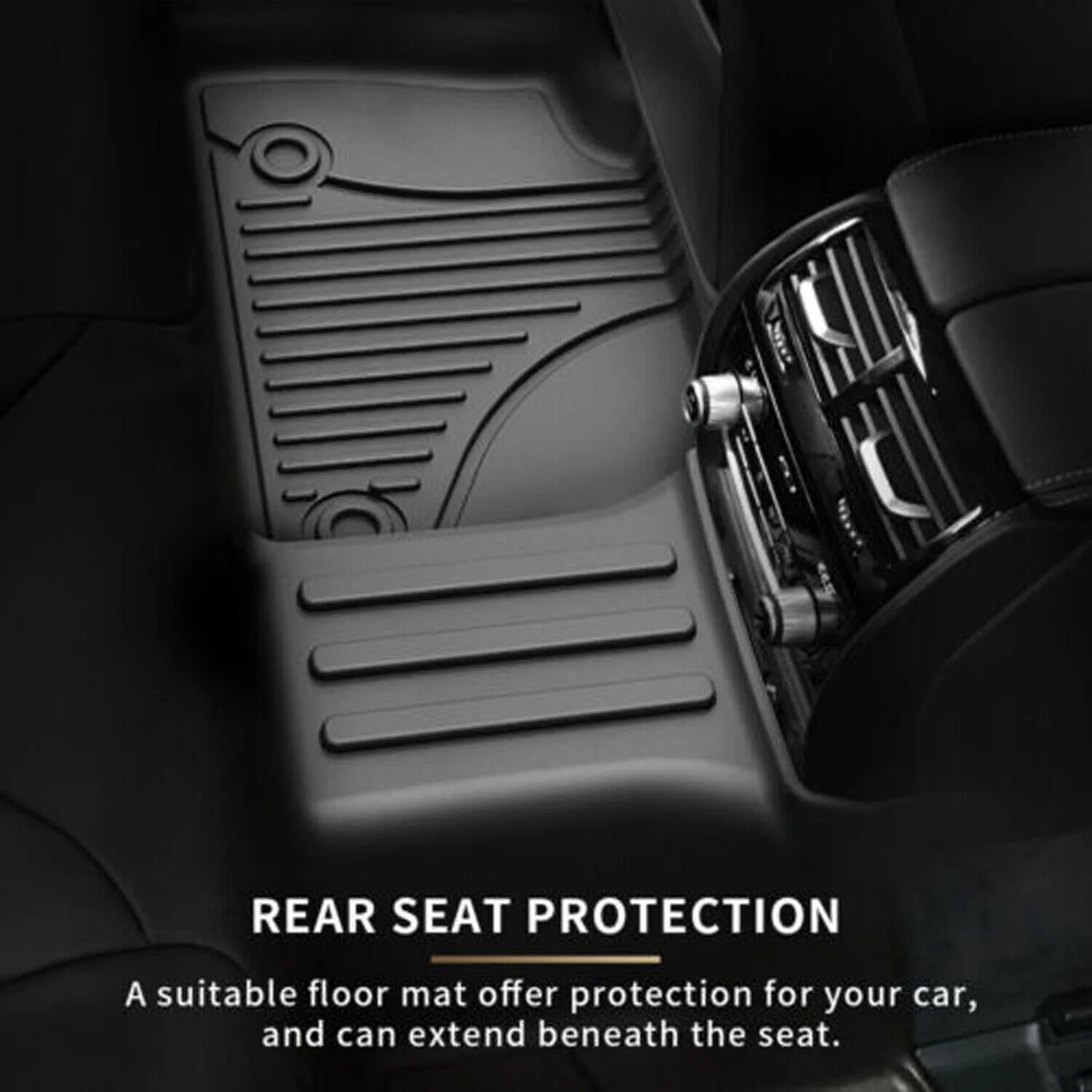 Floor Mats Liners Carpet Protector For 2017-2024 Audi Q7 All Weather Rubber - Image 4