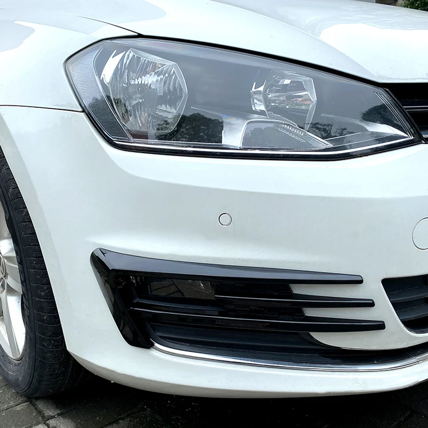 Fog Light Bumper Vent Trim For VW Golf 7 MK7 TSI TDI 2013–2016 Gloss Black - Image 3
