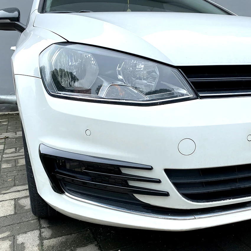 Fog Light Bumper Vent Trim For VW Golf 7 MK7 TSI TDI 2013–2016 Gloss Black - Image 4