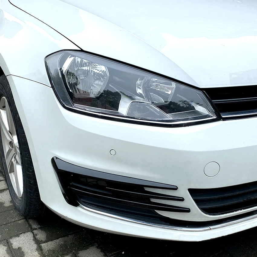 Fog Light Bumper Vent Trim For VW Golf 7 MK7 TSI TDI 2013–2016 Gloss Black - Image 6