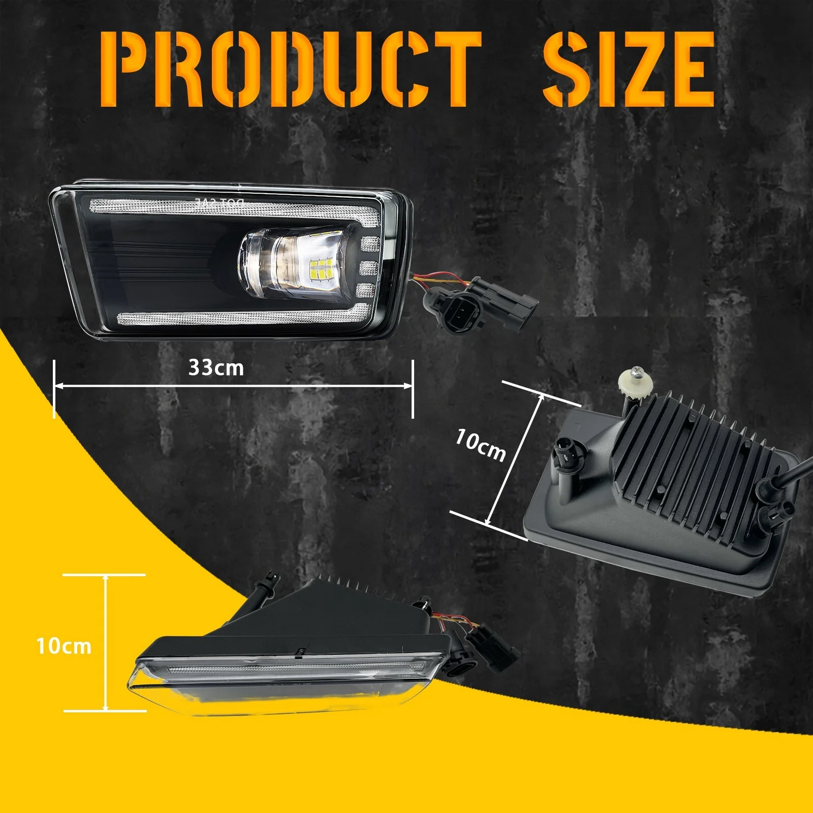 Fog Lights LED Lamps For 2007-2014 Chevy Silverado Avalanche Suburban Tahoe+DRL - Image 4