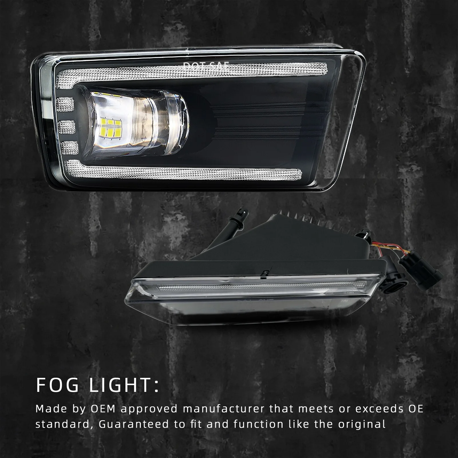 Fog Lights LED Lamps For 2007-2014 Chevy Silverado Avalanche Suburban Tahoe+DRL - Image 5