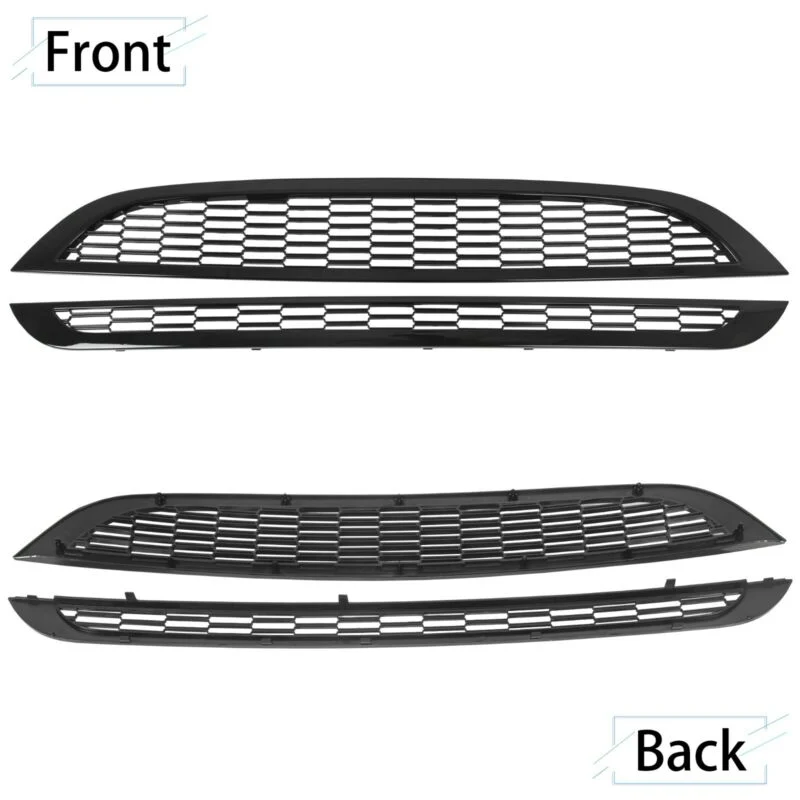 Honeycomb Front Upper & Lower Grill for Mini Cooper R52 R53 2002-2006 - Image 4