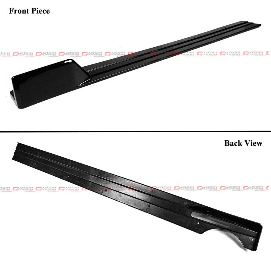 For 2019-2025 BMW X7 G07 GT Winglet Style Gloss Black Side Skirt Extension Splitter - Image 3