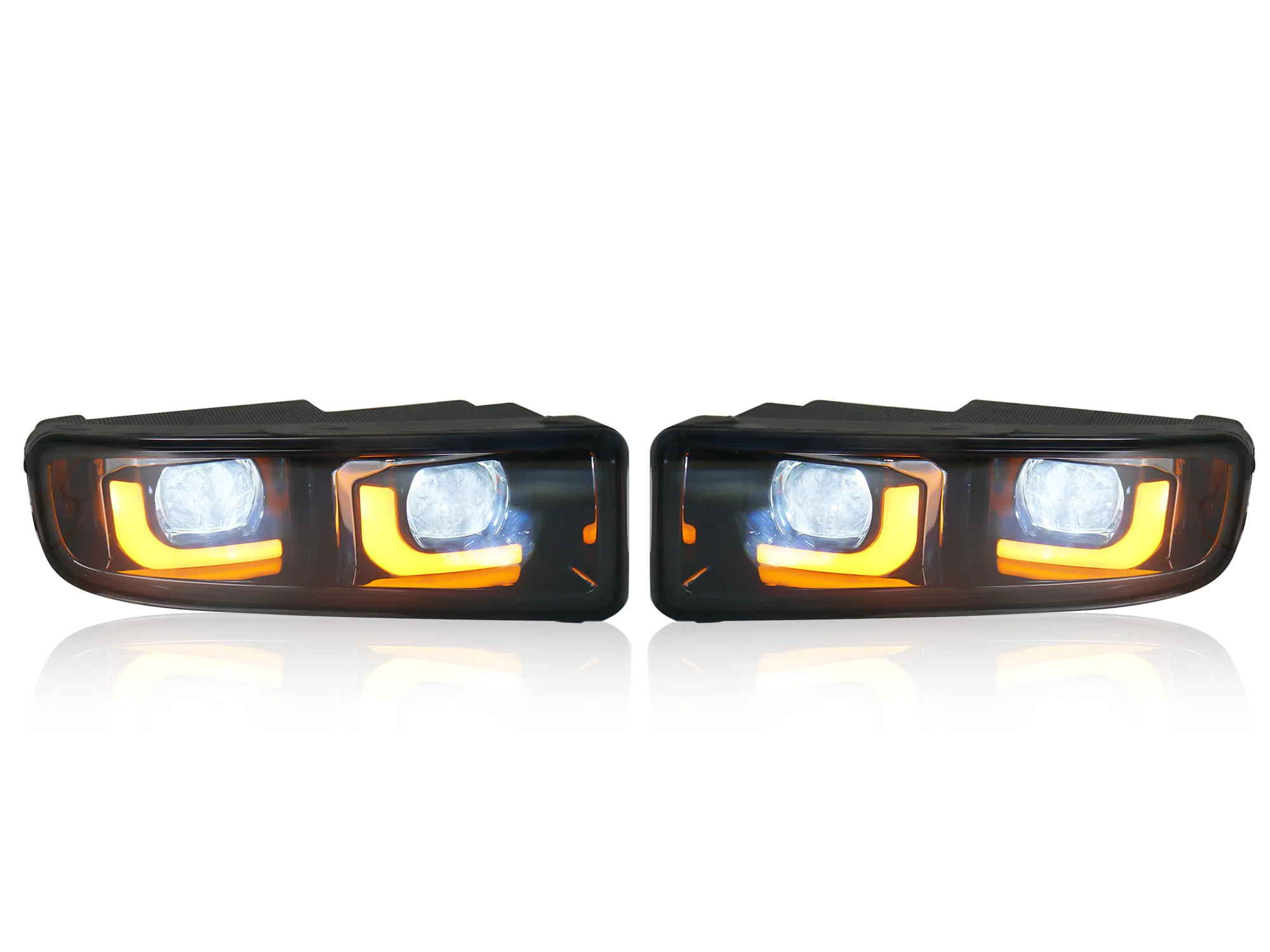 LED DRL Fog Lights Bumper for Lexus LX470 1998-2007 Base 4-Door LH+RH - Image 11