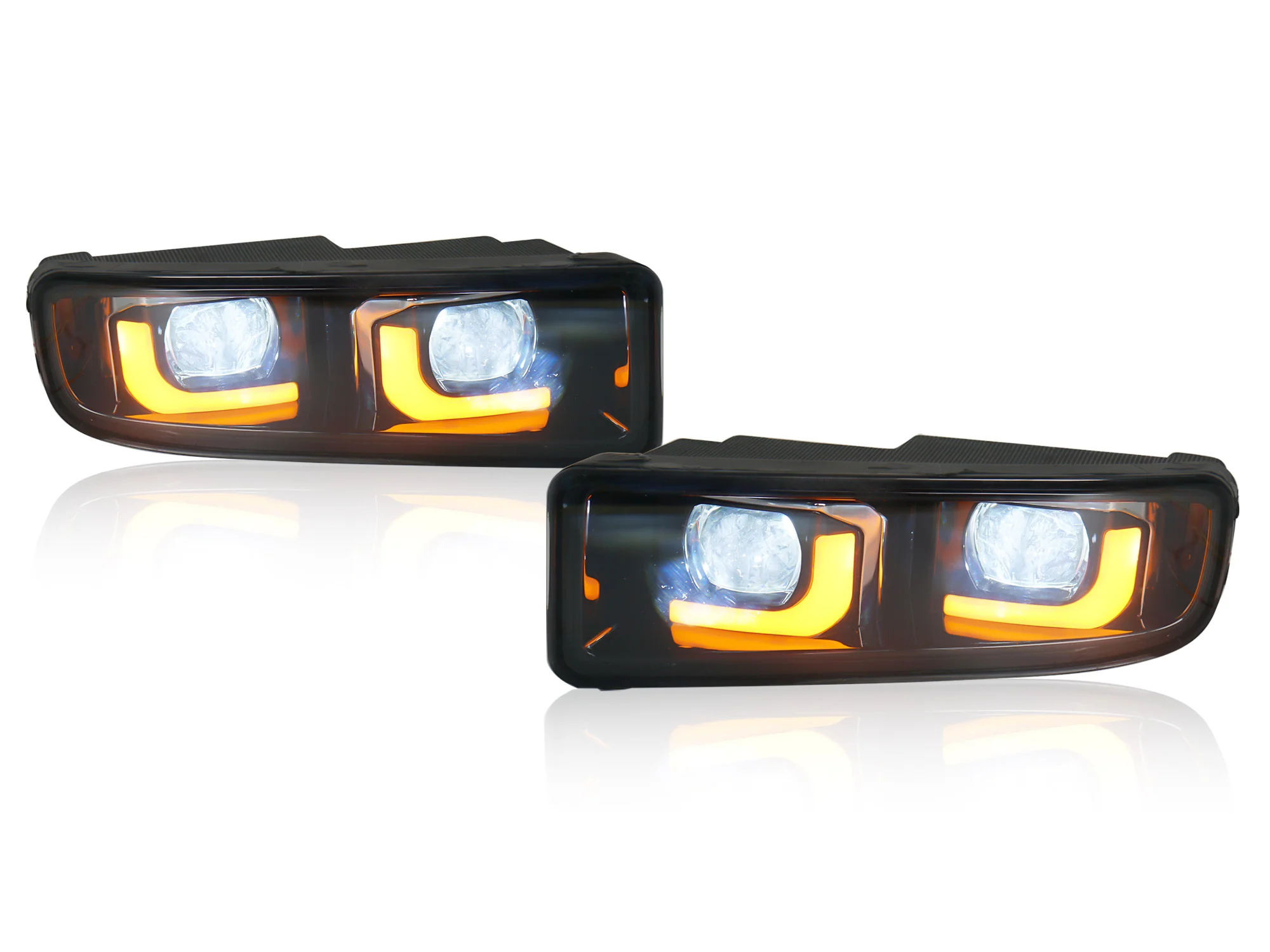 LED DRL Fog Lights Bumper for Lexus LX470 1998-2007 Base 4-Door LH+RH - Image 12