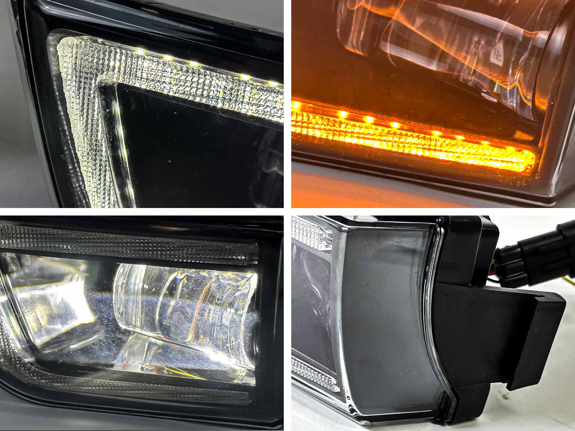 Front Bumper Lamps DRL LED Fog Lights Amber/White for Toyota 4Runner 2003-2005 - Image 13