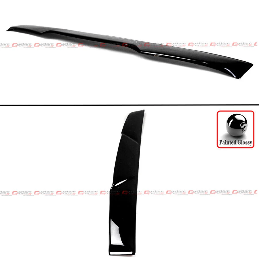 For 2003-2008 Nissan 350Z Z33 Coupe Rear Window Roof Spoiler Wing Wind Deflector Gloss Black - Image 3