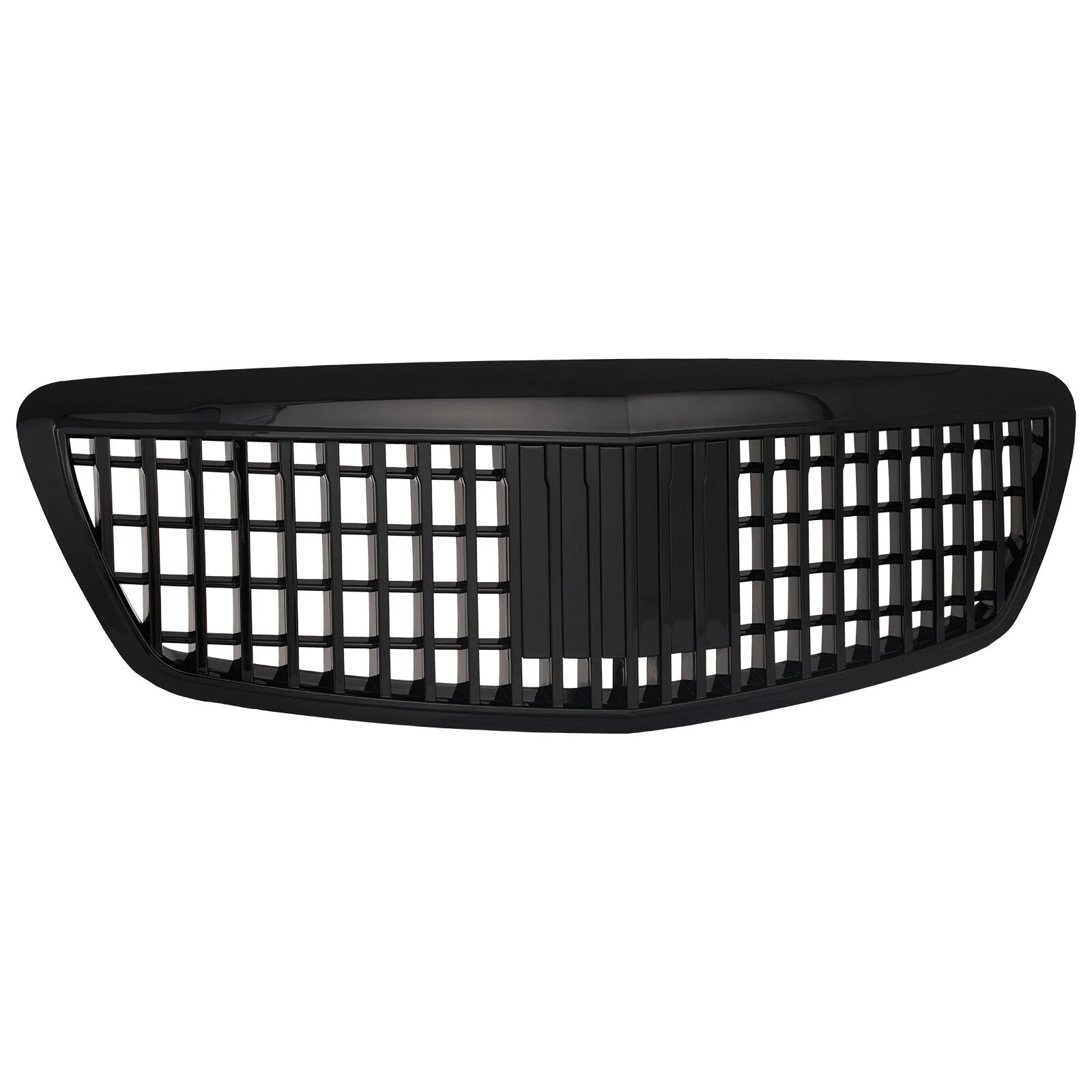 Fit For 2005-2009 Mercedes S-Class W221 Front Grille Gloss Black W/ ACC & W/ Camera Hole - Image 3