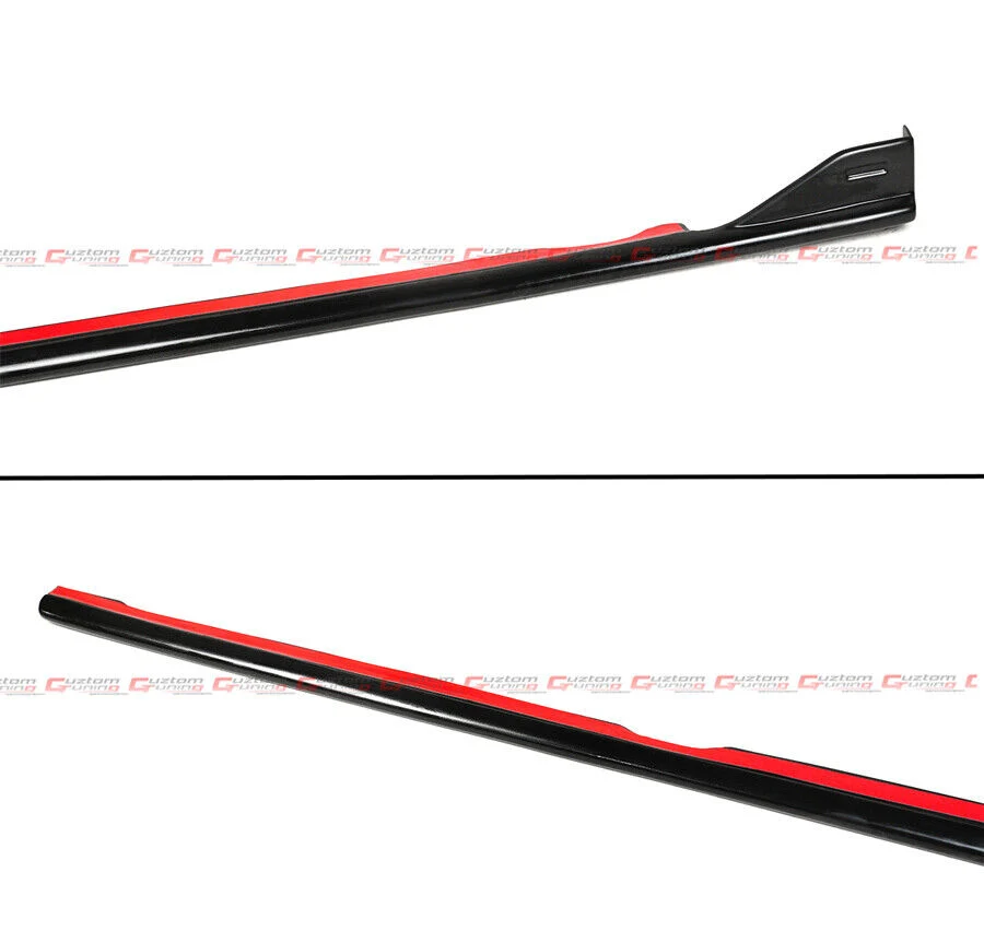 For 2010-2014 Subaru Legacy Sedan 5th Gen Matt Black Side Skirt Extension - Image 3