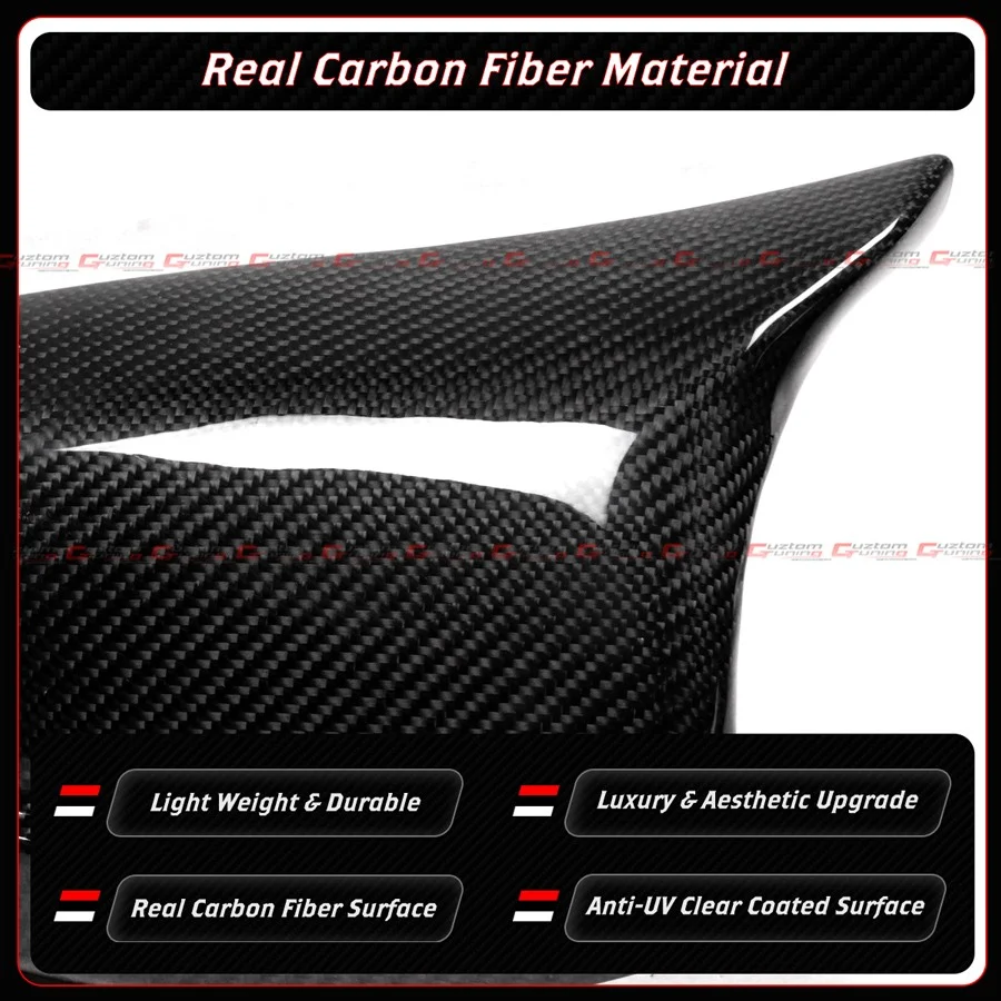 For 2011-2013 BMW F10 528i 530i 550i M Style Carbon Fiber Mirror Cover Caps Replacement - Image 5