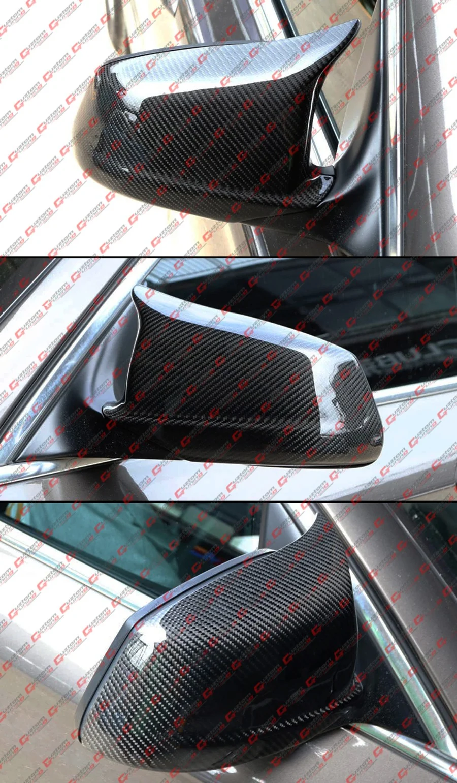 For 2011-2013 BMW F10 528i 530i 550i M Style Carbon Fiber Mirror Cover Caps Replacement - Image 7