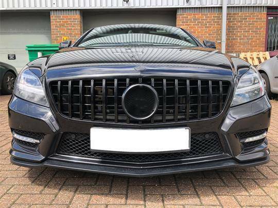 Gloss Black Front Bumper Grill For 2011-2014 Mercedes CLS W218 - Image 12