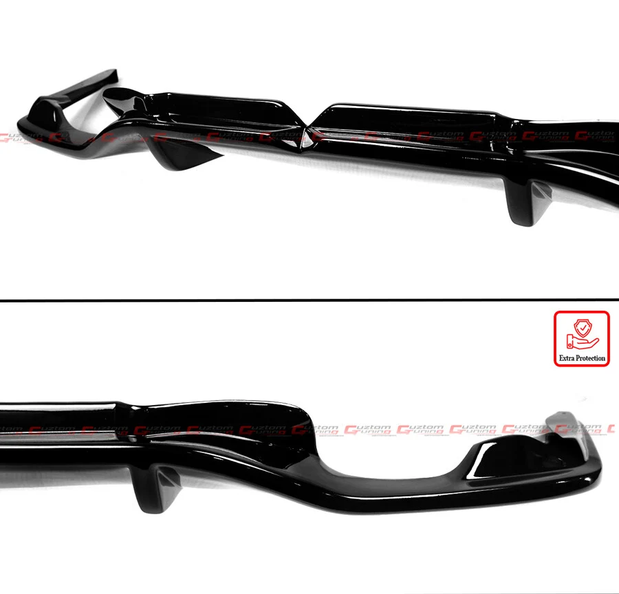 For 2013-2016 Scion FR-S & 2013-2021 Subaru BRZ K Style Gloss Black Rear Bumper Diffuser - Image 4