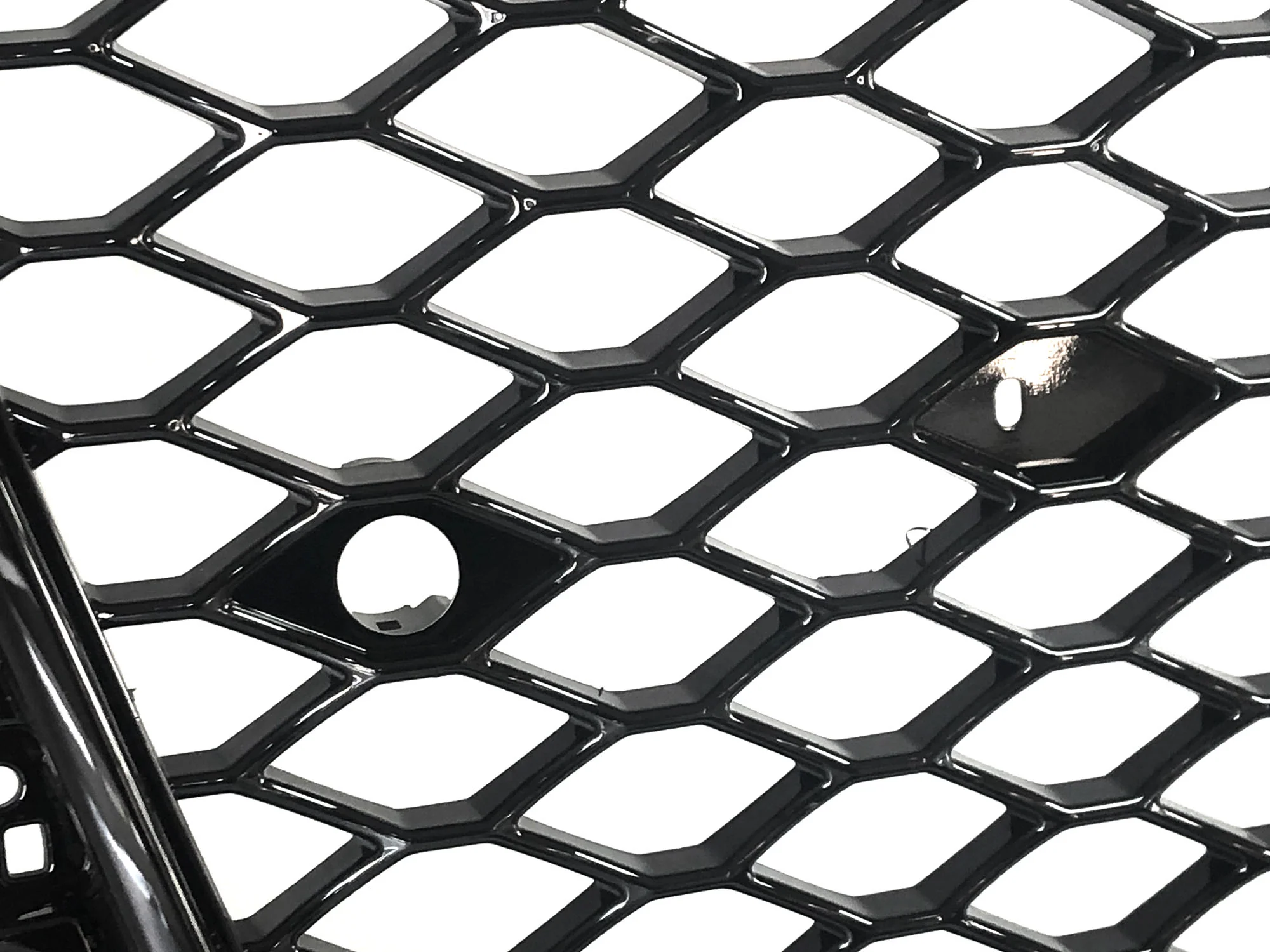 For 2014-2016 Audi A3 8V RS3 Style Front Grille (Gloss Black Frame + Honeycomb) - Image 8