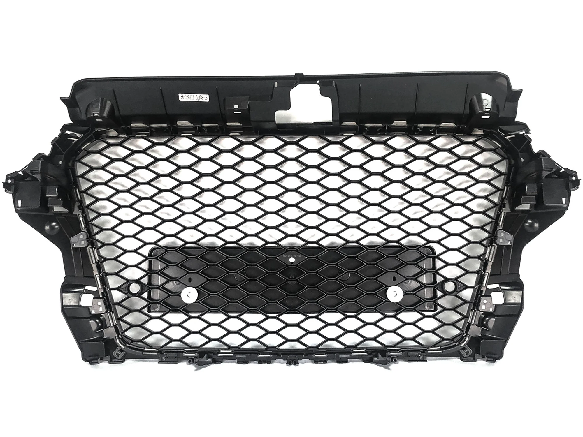 For 2014-2016 Audi A3 8V RS3 Style Front Grille (Gloss Black Frame + Honeycomb) - Image 9