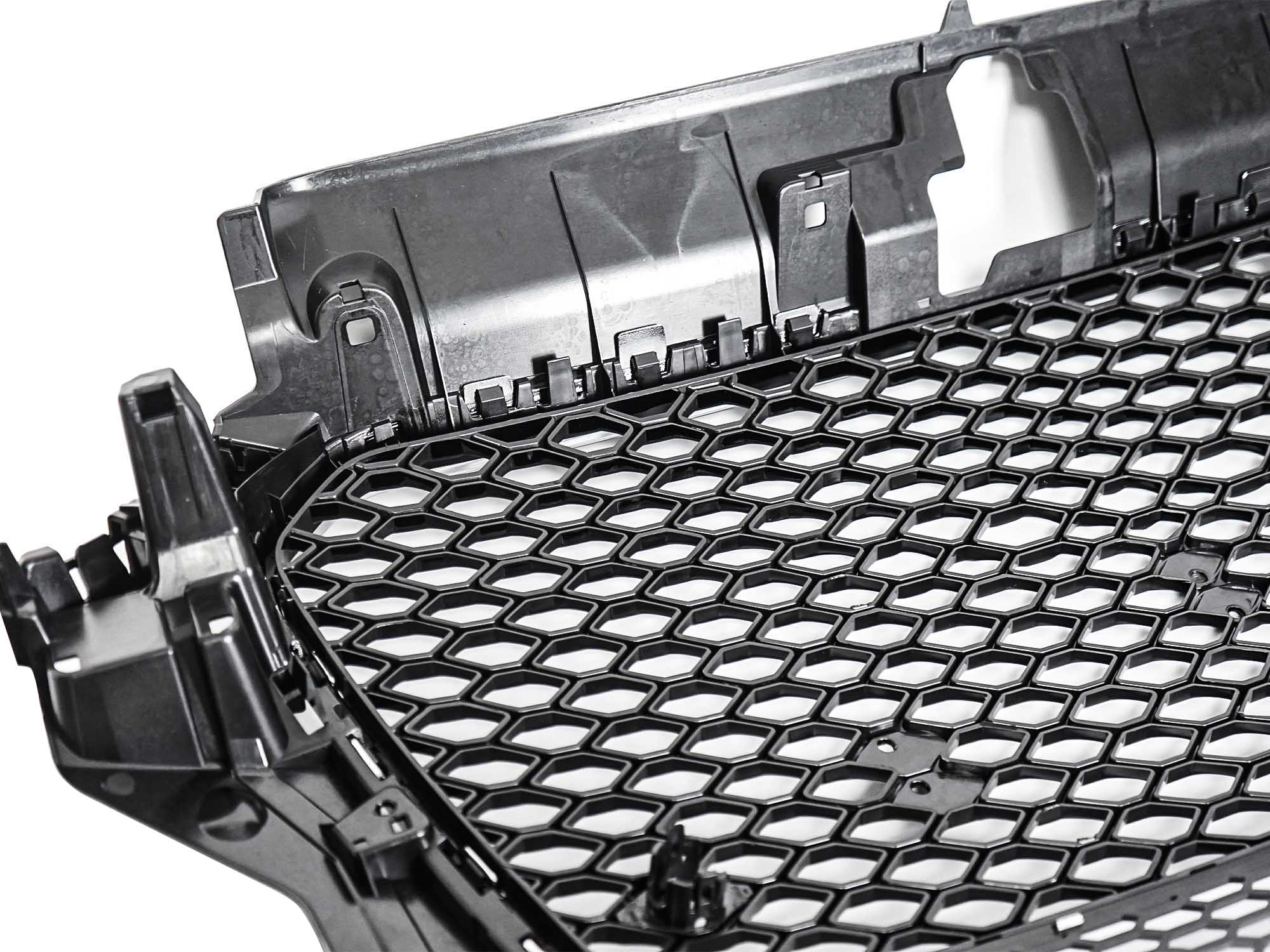 For 2014-2016 Audi A3 S3 Grille RS3 Style Honeycomb Mesh Chrome Frame - Image 9