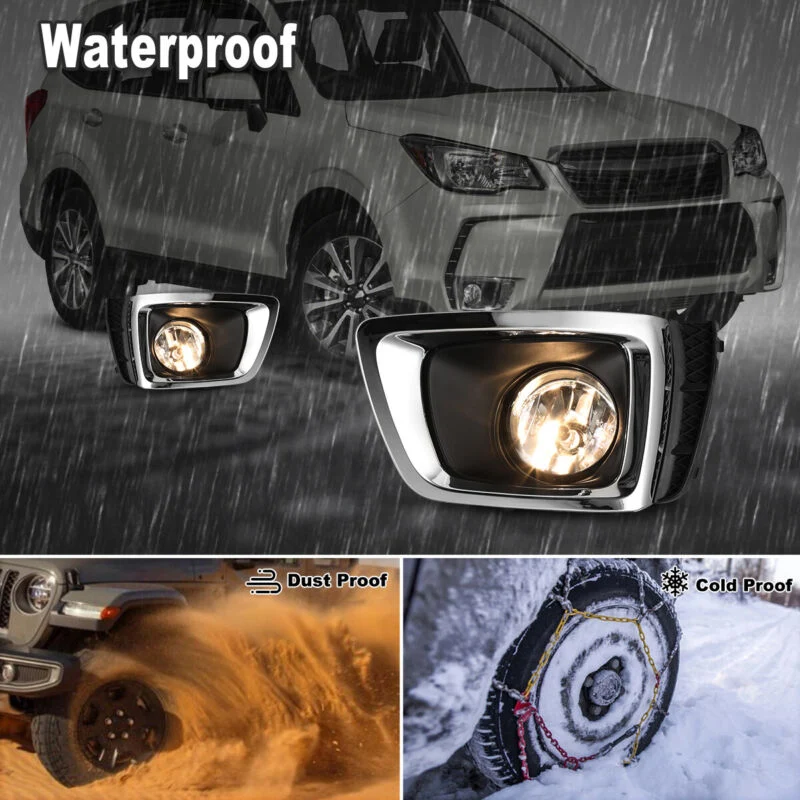 Fog Lights Front Lamp Bulbs Wiring Switch Kit for 2014-2018 Subaru Forester XT - Image 5