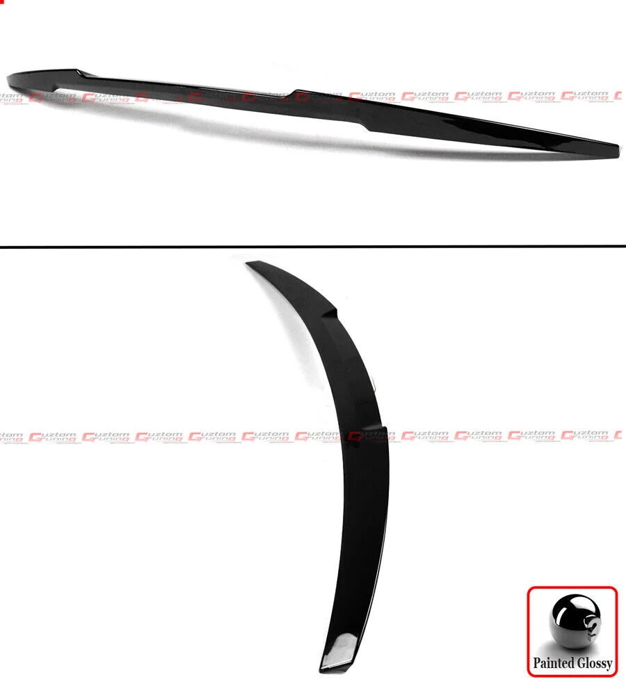 For 2014-2019 Toyota Corolla Sedan Gloss Black Highkick Rear Trunk Spoiler Wing - Image 4