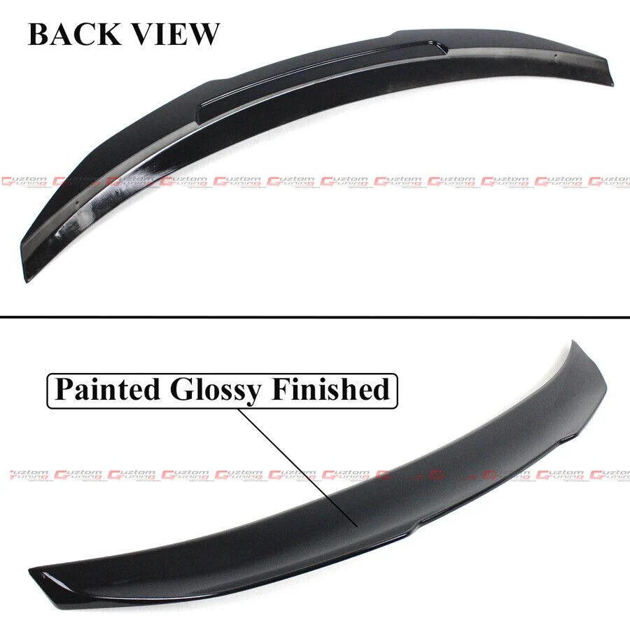 For 2014-2020 Audi A3 S3 RS3 V8 Sedan Gloss Black Rear Trunk Spoiler Wing - Image 2