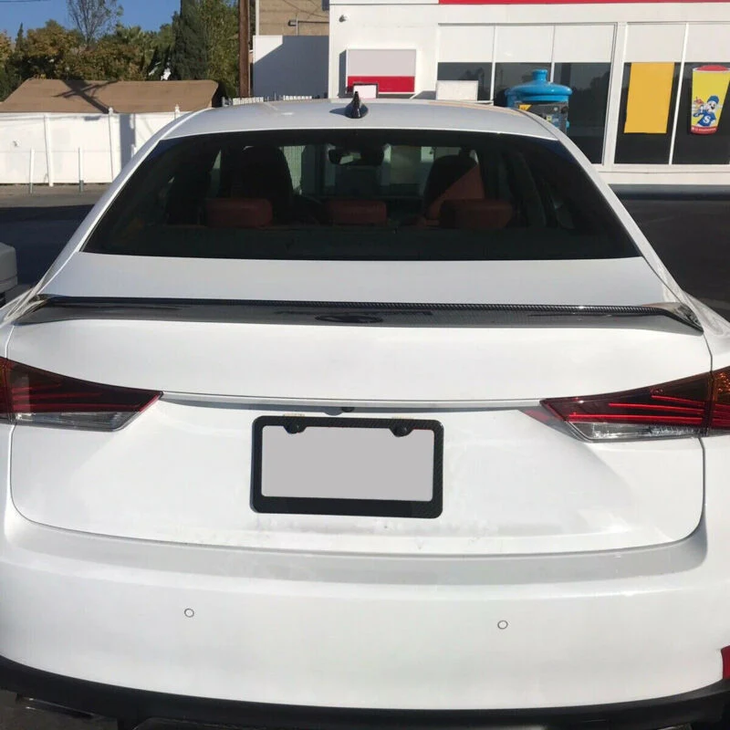 Carbon Fiber Look Rear Trunk Spoiler Wing For Lexus IS200t IS250 IS350 Sedan 2014-2020 - Image 2