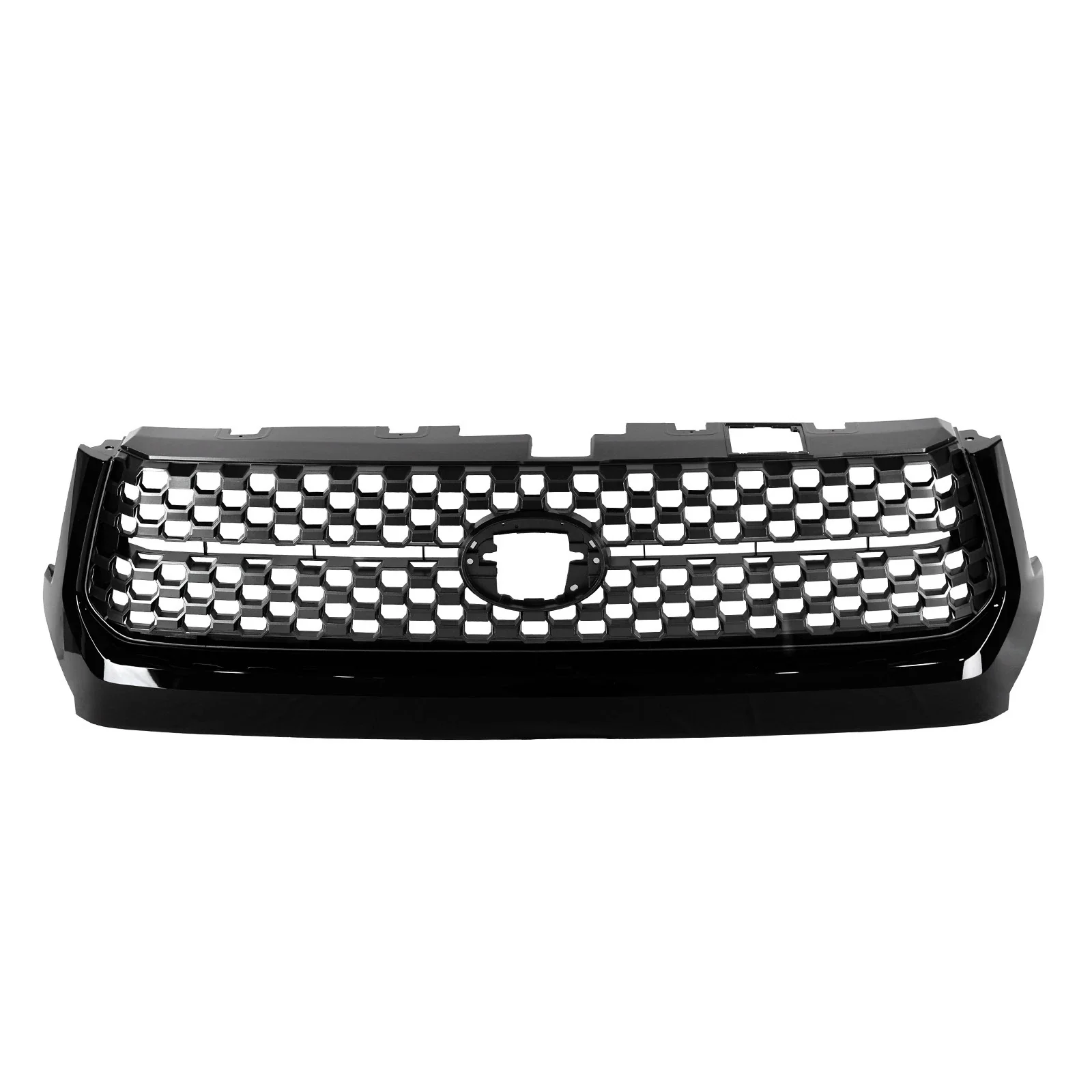 Fit For Toyota Tundra 2014-2021 TRD Style Front Bumper Grille Gloss Black & Gray - Image 2