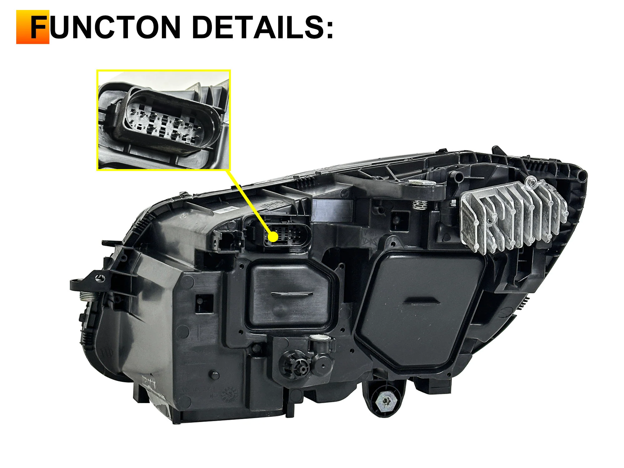 Right Passenger Side LED Headlight for Mercedes C-Class W205 C300 2015-2018 Non-AFS - Image 12