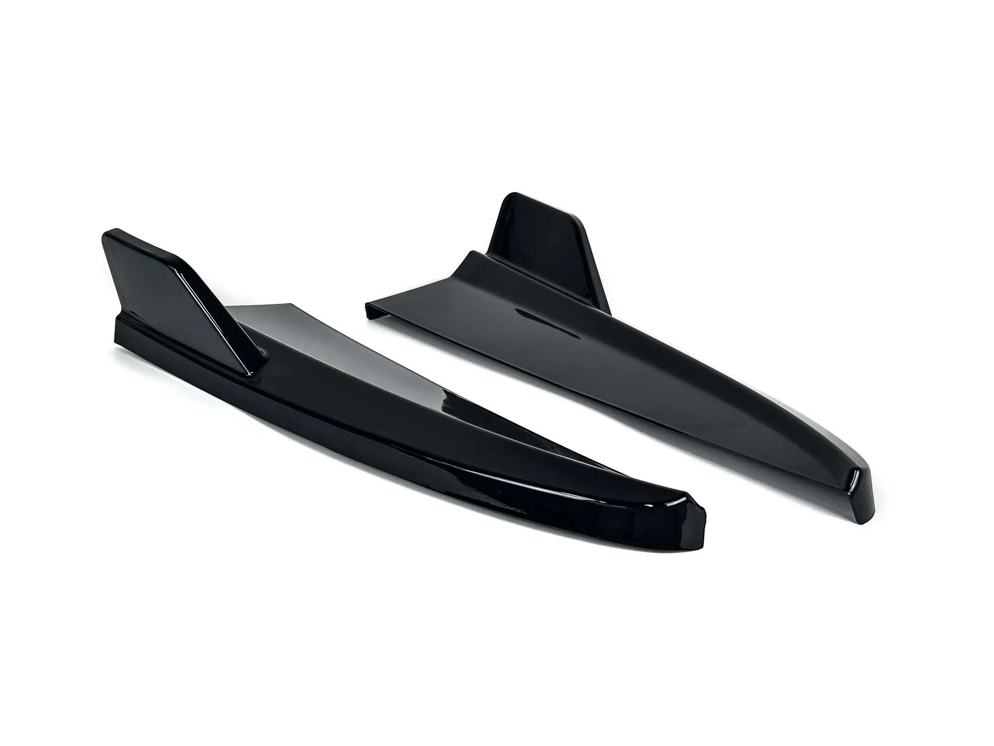 Gloss Black Rear Apron Side Splitter Kits For Mercedes C-Class W205 C300 C350 AMG 2015-2021 - Image 7
