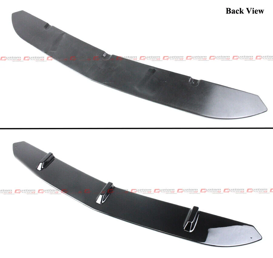 For 2015-2021 Mercedes W205 C-Class C63 AMG S Gloss Black Front Bumper Lip Splitter - Image 3