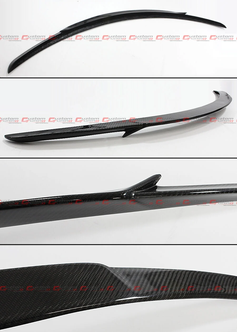 For 2015-2021 Mercedes W205 C300 C43 C63 Sedan Carbon Fiber Rear Trunk Spoiler Wing - Image 2