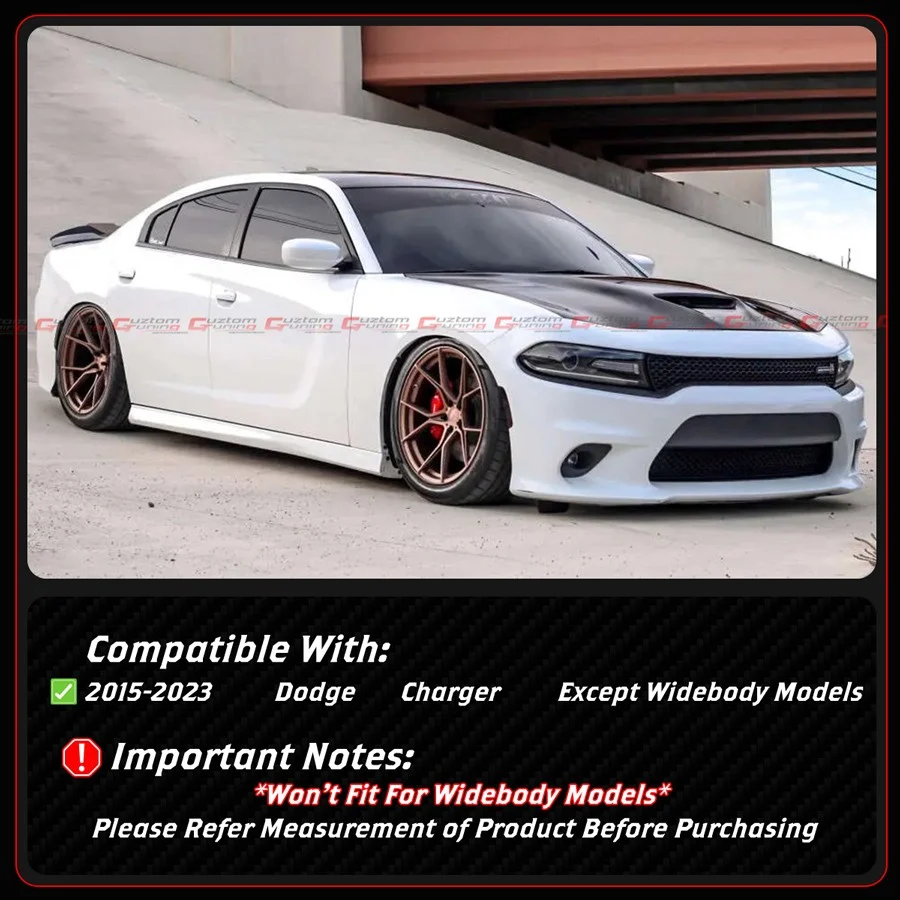 For 2015-2023 Dodge Charger Matt Black Rear License Plate Frame Holder Panel Trim - Image 3
