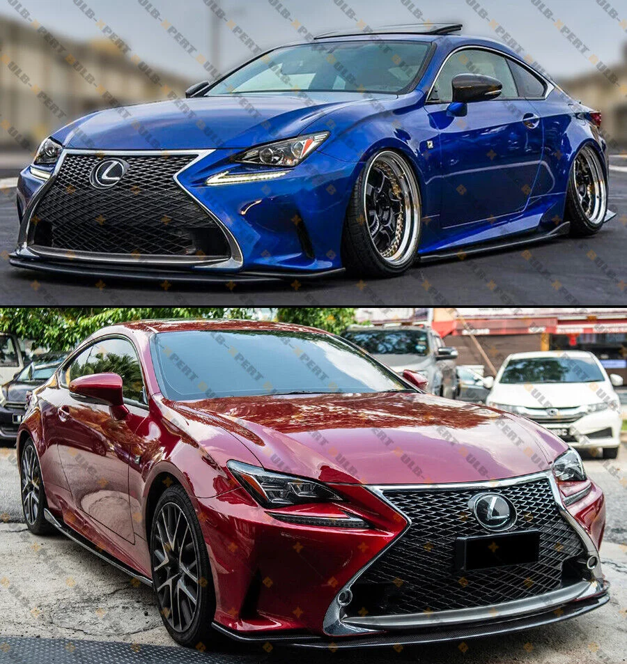 For 2015-2024 Lexus RC300 RC350 RC F Gloss Black Side Skirt Extension - Image 4