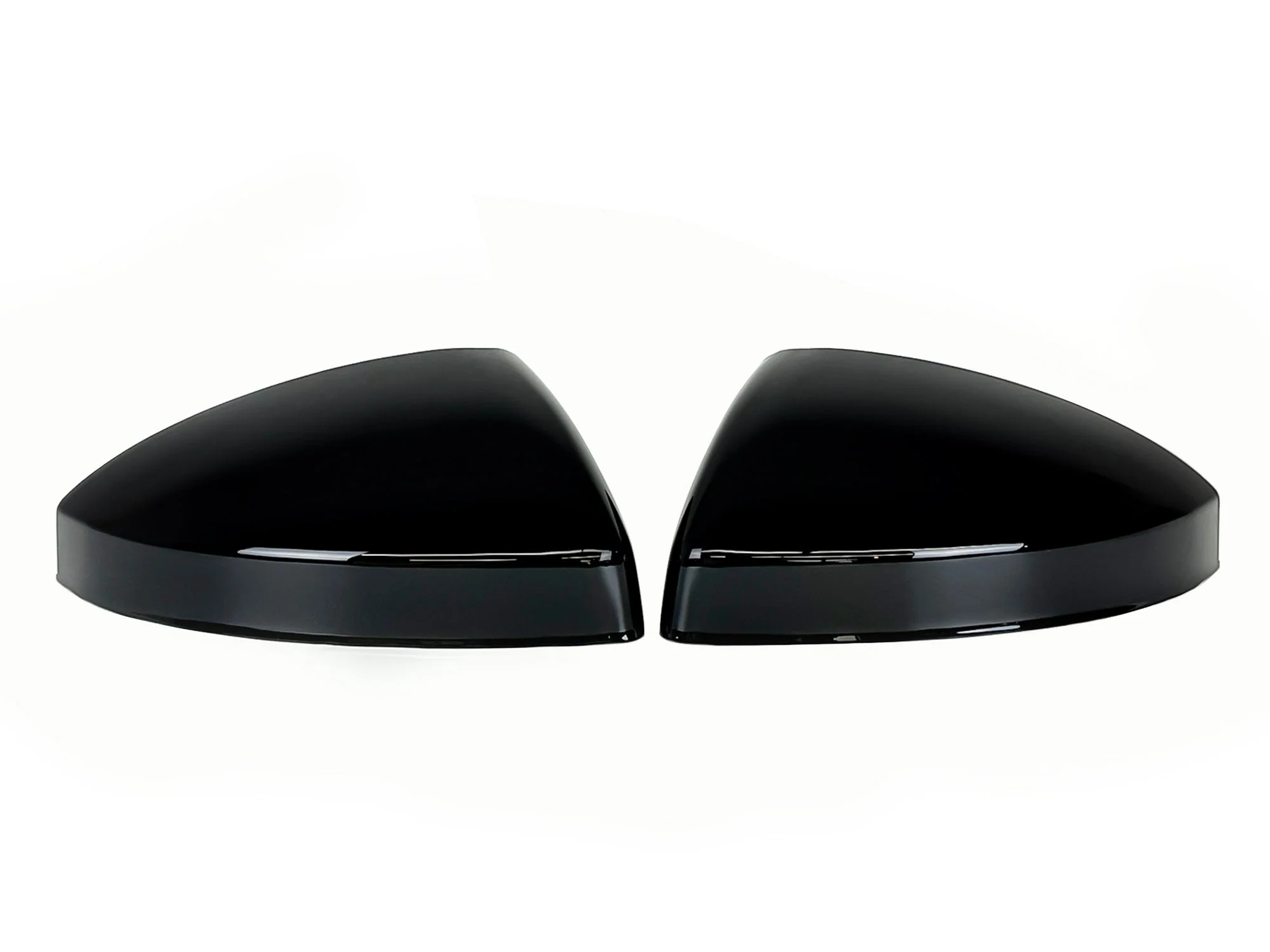 Gloss Black Mirror Cover Caps For AUDI TT MK3 TTS TTRS R8 2015-2024 w/o Lane Assist - Image 3