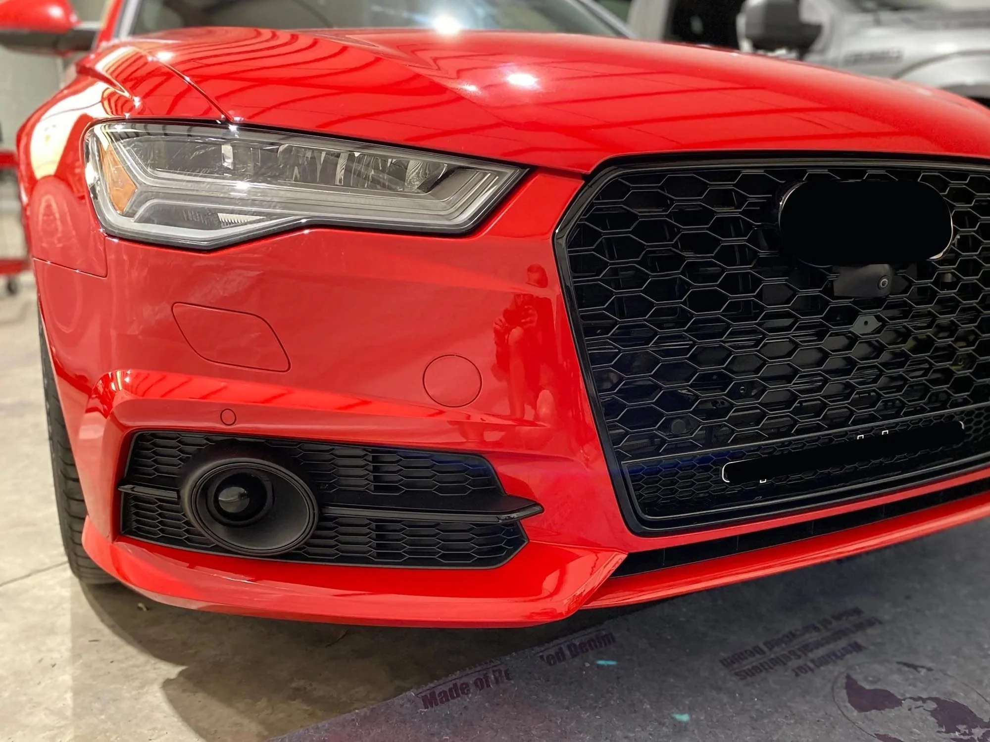 Pair L+R For Audi A6 C7 S-Line 2016-2018 Front Fog Light Grille Bezel w/ ACC Cover - Image 3
