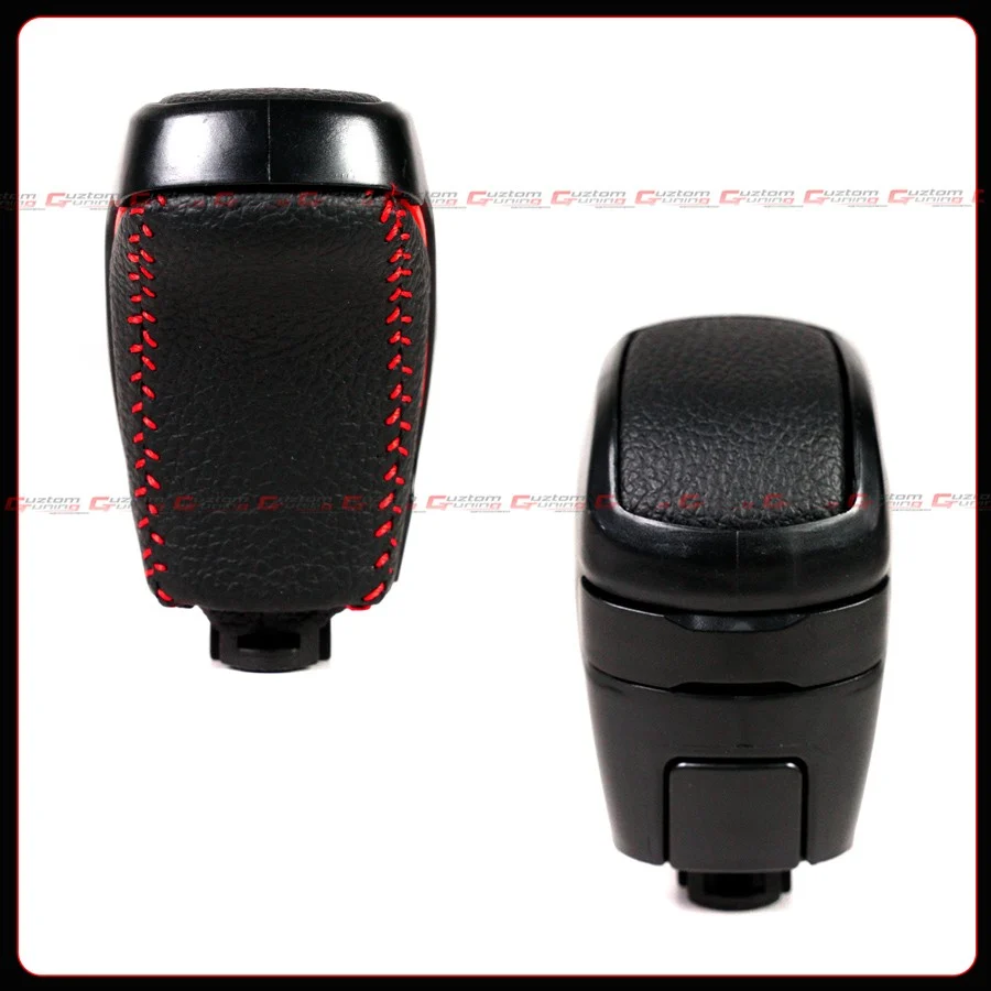 For 2016-2023 Toyota Tacoma JDM Pro Black Leather Red Stitching Gear Shift Knob - Image 6