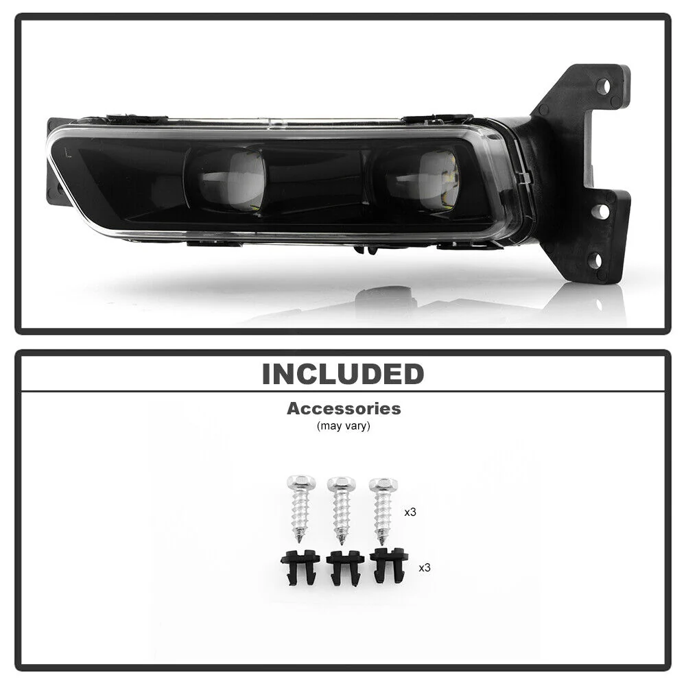 For 2017-2021 Jeep Grand Cherokee SRT LED Bumper Fog Lights Lamps Set Left+Right - Image 4
