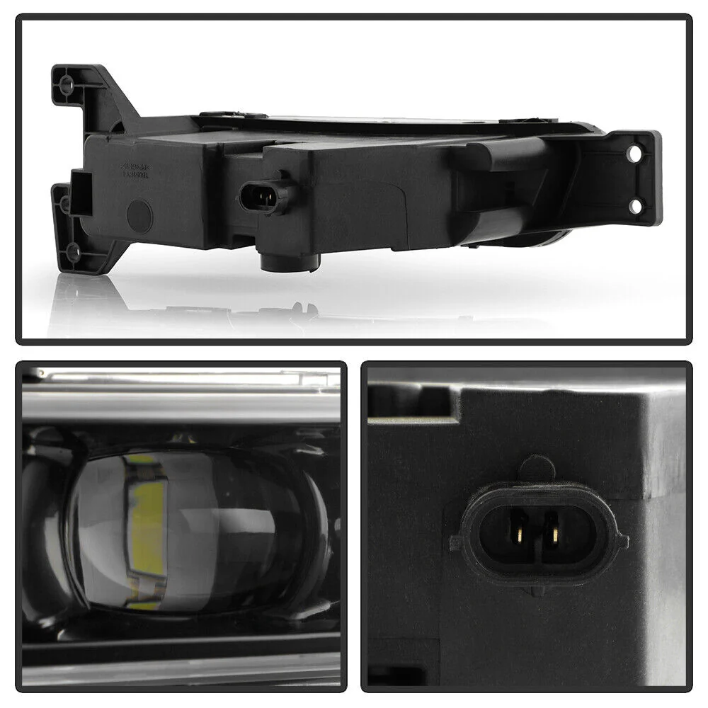 For 2017-2021 Jeep Grand Cherokee SRT LED Bumper Fog Lights Lamps Set Left+Right - Image 5
