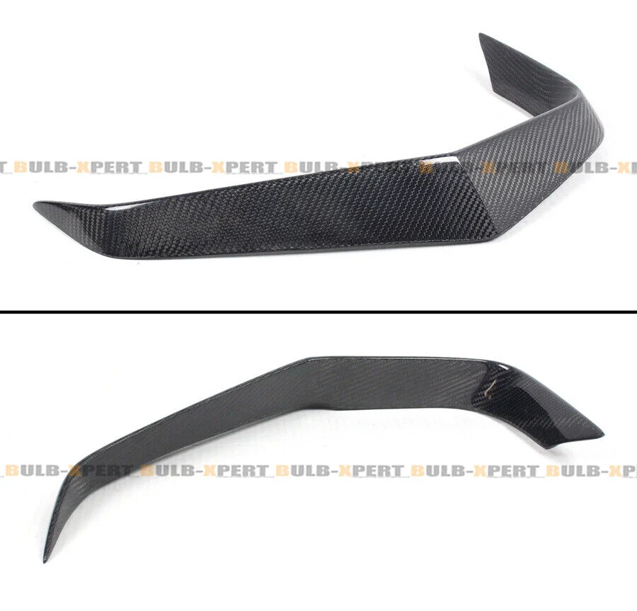 For 2017-2022 Infiniti Q60 Carbon Fiber Rear Bumper Side Vent C Blade Trim Canard - Image 2