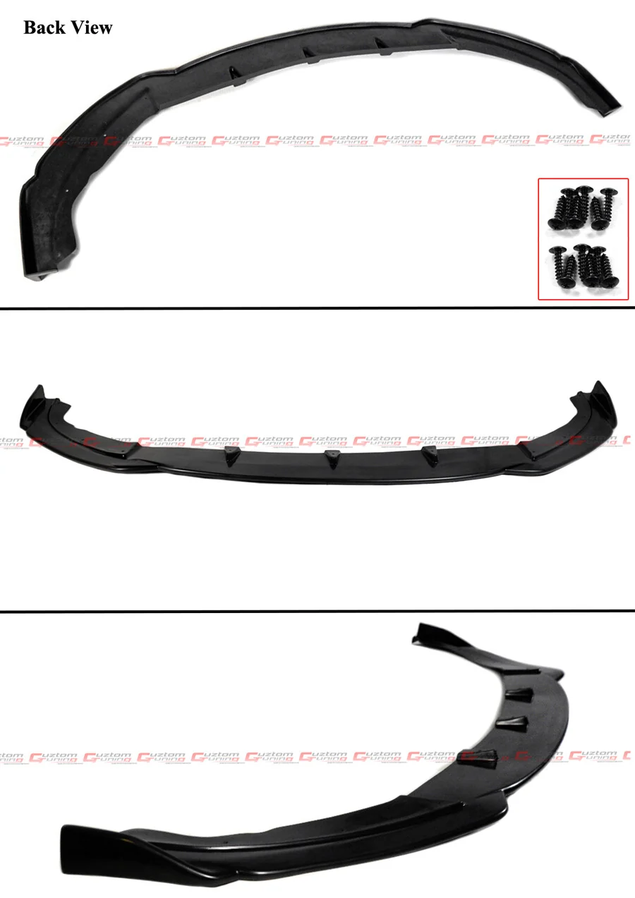 For 2017-2022 Infiniti Q60 PU Polyurethane JDM Front Bumper Lip Spoiler Splitter - Image 2