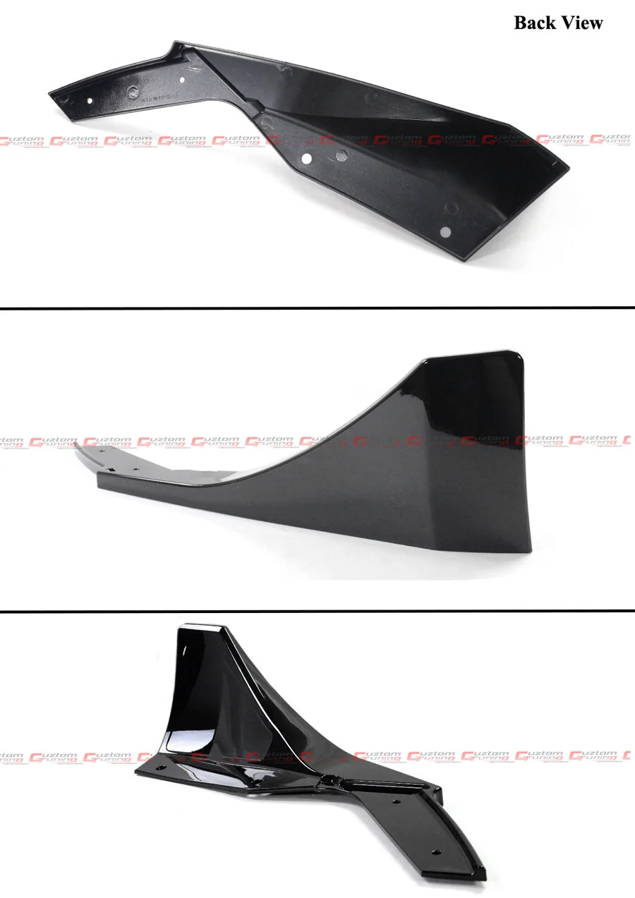 For 2017-2023 Tesla Model 3 Performance Gloss Black Rear Bumper Diffuser w/ Extensions - Image 4