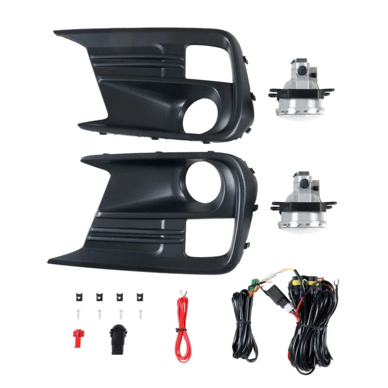 Fog Light Bezels + Fog Lamps Bulbs w/ Wiring for 2018-2021 Subaru WRX STI - Image 3