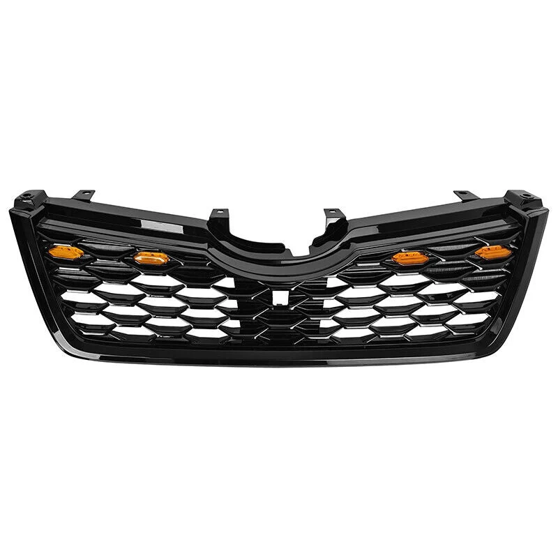 Black Front Bumper Grill Honeycomb Grille w/Light for Subaru Forester 2019-2021 - Image 5