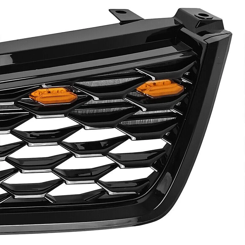 Black Front Bumper Grill Honeycomb Grille w/Light for Subaru Forester 2019-2021 - Image 8