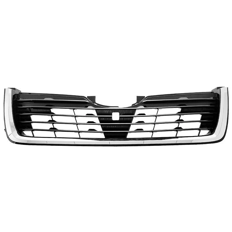Front Upper Grille Grill Set w/Chrome Tirm for Subaru Forester 2019-2021 - Image 4